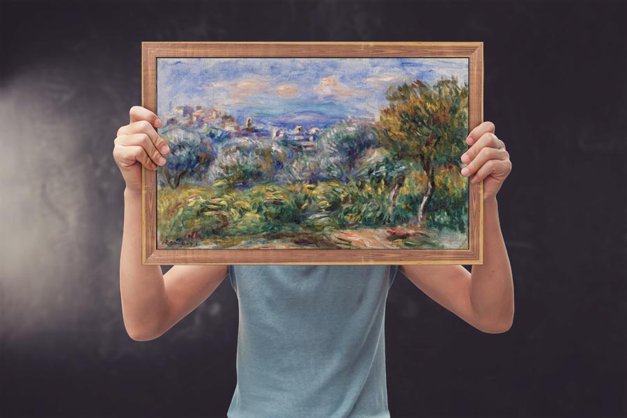 Landscape, Pierre-Auguste Renoir - plakat 29,7x21 cm