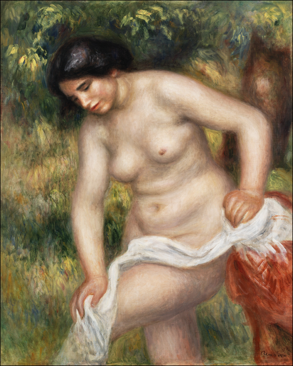 Bather Drying Herself, Pierre-Auguste Renoir - plakat 59,4x84,1 cm