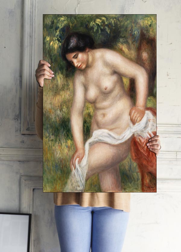 Bather Drying Herself, Pierre-Auguste Renoir - plakat 59,4x84,1 cm
