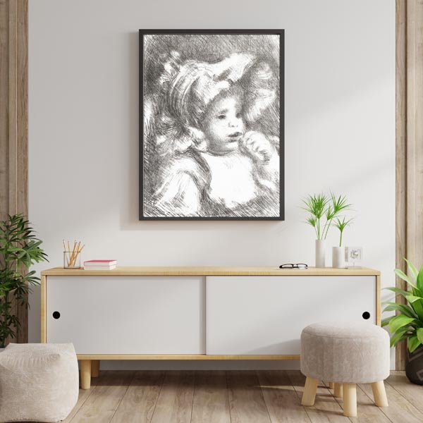 Child with a Biscuit, Pierre-Auguste Renoir - plakat 59,4x84,1 cm