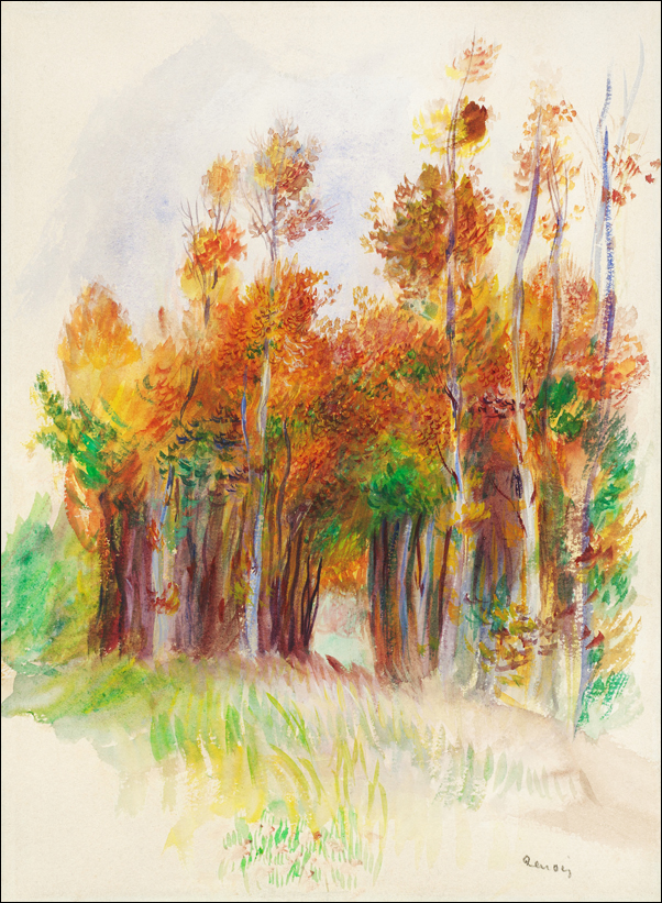Grove of Trees, Pierre-Auguste Renoir - plakat 60x80 cm
