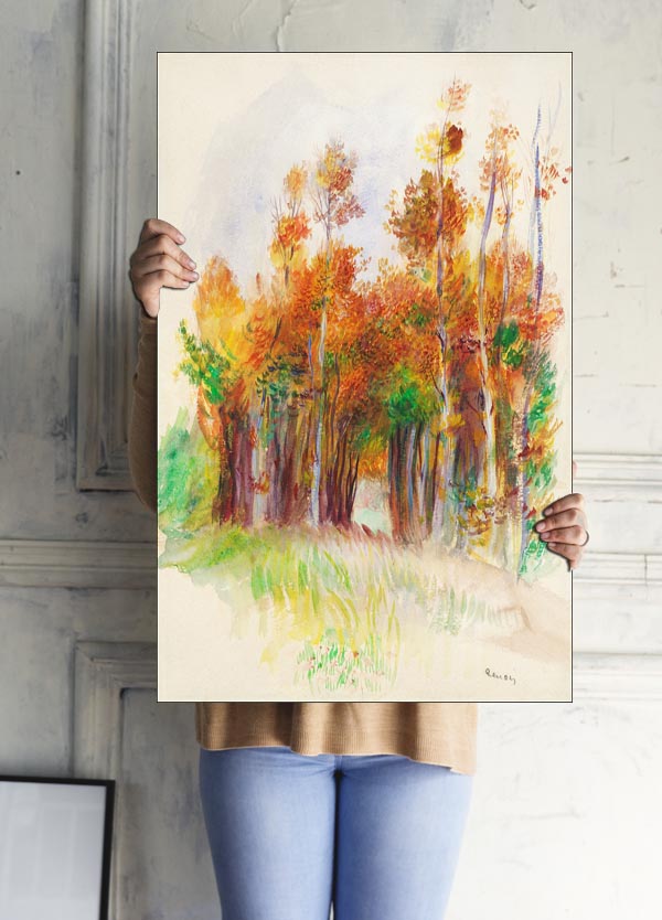 Grove of Trees, Pierre-Auguste Renoir - plakat 60x80 cm