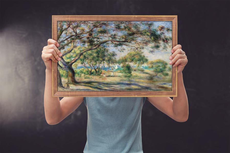 Bois de la Chaise, Pierre-Auguste Renoir - plakat 42x29,7 cm