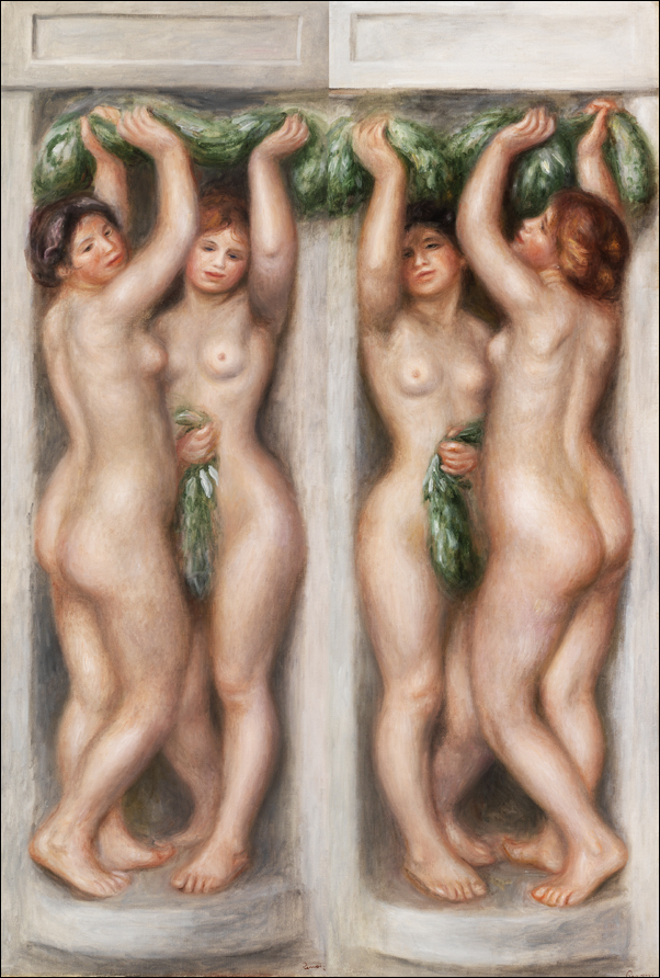 Caryatids (Cariatides), Pierre-Auguste Renoir - plakat 21x29,7 cm