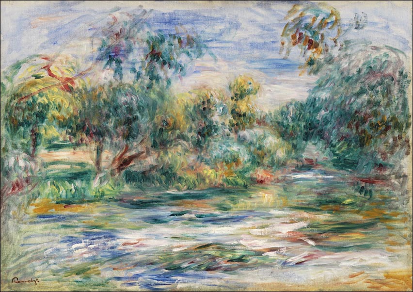Landscape, Pierre-Auguste Renoir - plakat 100x70 cm