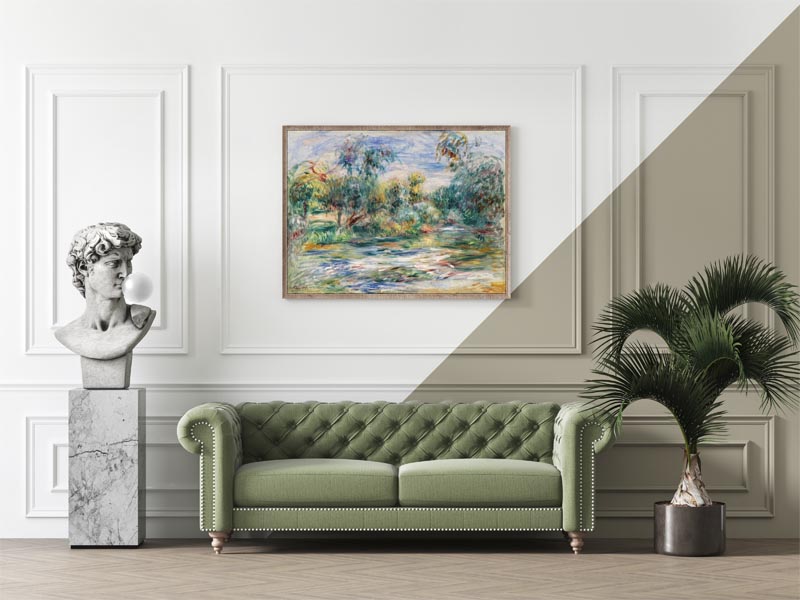 Landscape, Pierre-Auguste Renoir - plakat 100x70 cm