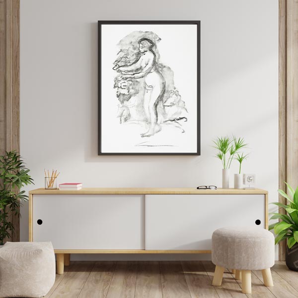 Femme au cep de vigne, Pierre-Auguste Renoir - plakat 59,4x84,1 cm