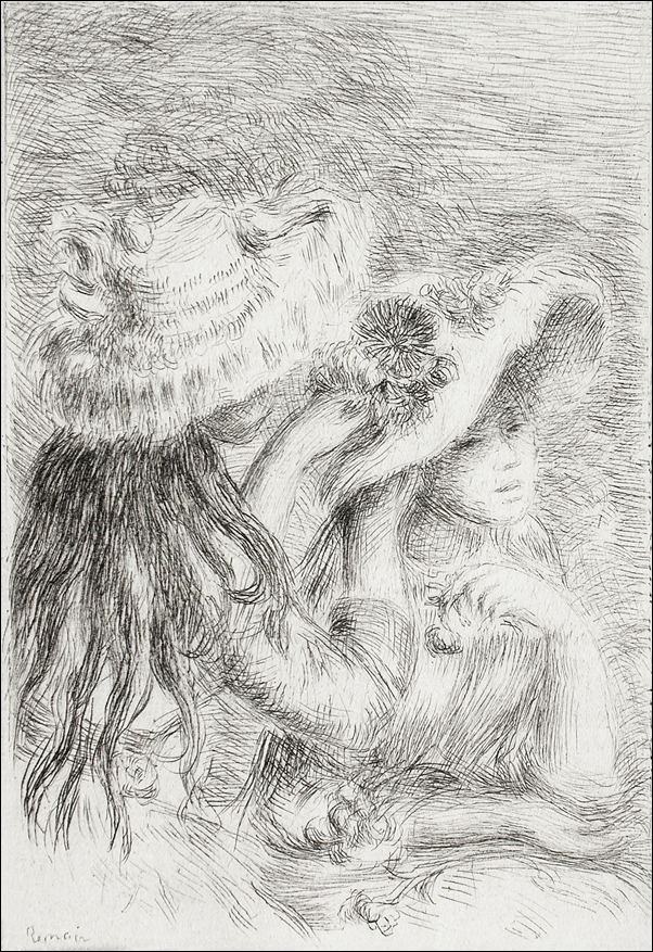 Le Chapeau épinglé, Pierre-Auguste Renoir - plakat 42x59,4 cm