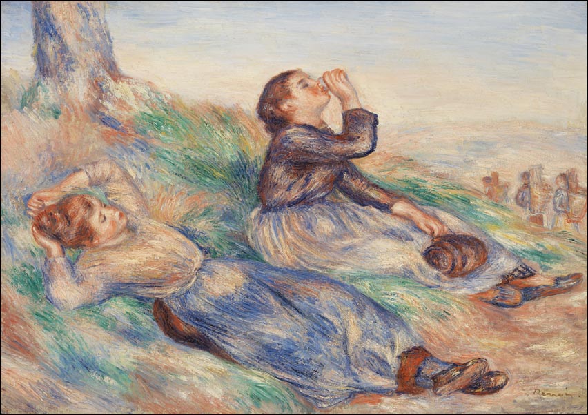 Grape Gatherers, Pierre-Auguste Renoir - plakat 40x30 cm
