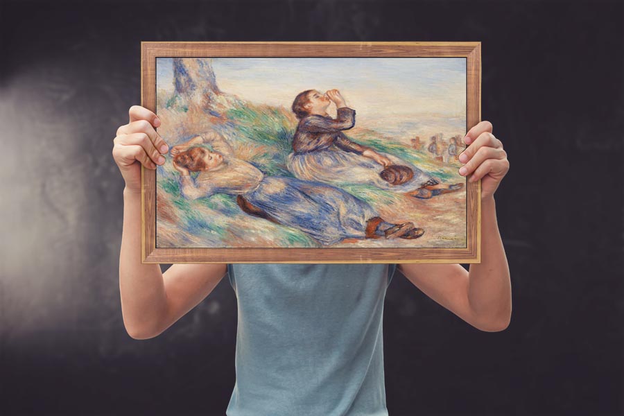 Grape Gatherers, Pierre-Auguste Renoir - plakat 40x30 cm