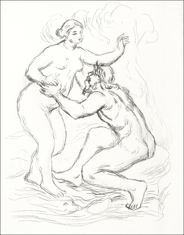 Le Fleuve Scamandre, Pierre-Auguste Renoir - plakat 21x29,7 cm