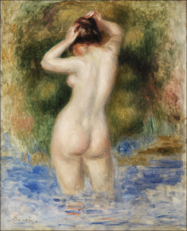 Bather, Pierre-Auguste Renoir - plakat 21x29,7 cm