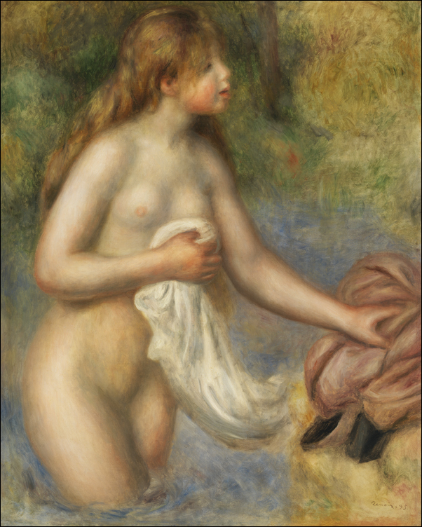 Bather, Pierre-Auguste Renoir - plakat 21x29,7 cm