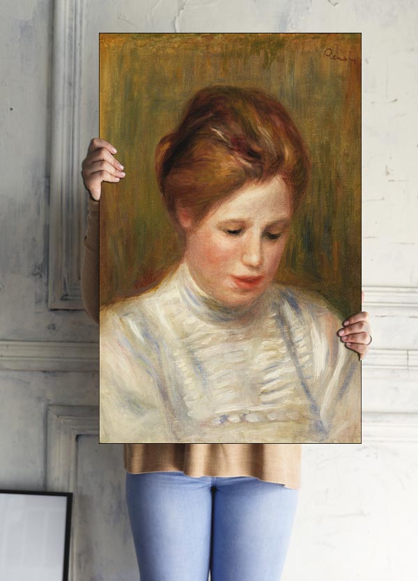 Head, Pierre-Auguste Renoir - plakat 30x40 cm