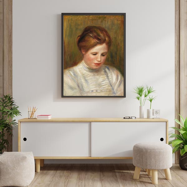 Head, Pierre-Auguste Renoir - plakat 30x40 cm