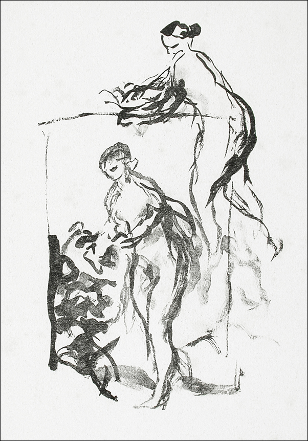 Femme au cep de vigne, troisiéme variante, Pierre-Auguste Renoir - plakat 42x59,4 cm