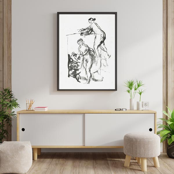 Femme au cep de vigne, troisiéme variante, Pierre-Auguste Renoir - plakat 42x59,4 cm