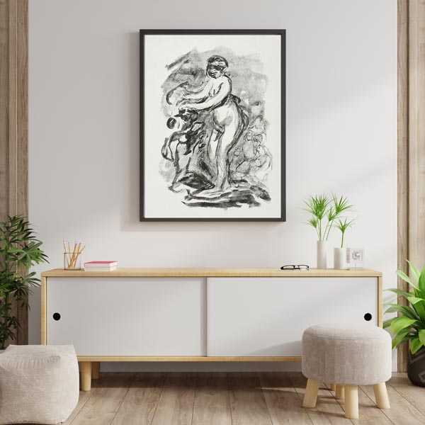 Femme au cep de vigne, premiére variante, Pierre-Auguste Renoir - plakat 59,4x84,1 cm