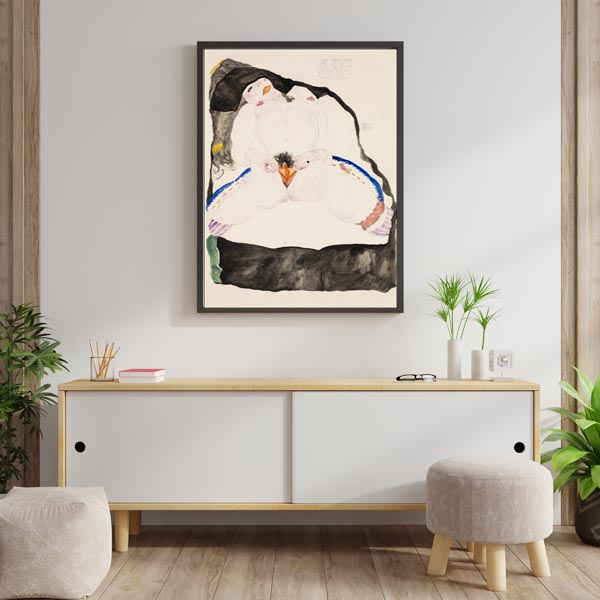 Observed in a Dream, Egon Schiele - plakat 60x80 cm