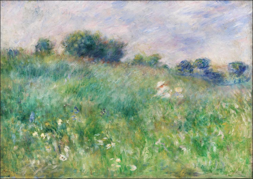 Meadow, Pierre-Auguste Renoir - plakat 80x60 cm