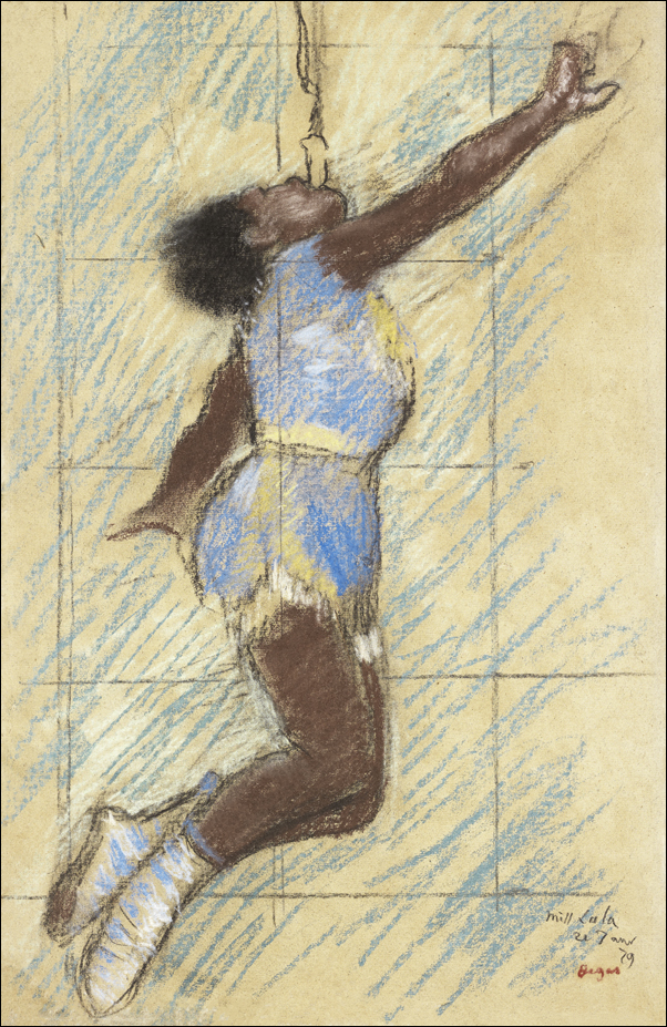 Miss Lala at the Fernando Circus, Edgar Degas - plakat 21x29,7 cm