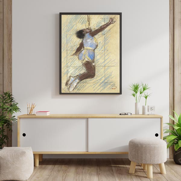 Miss Lala at the Fernando Circus, Edgar Degas - plakat 21x29,7 cm