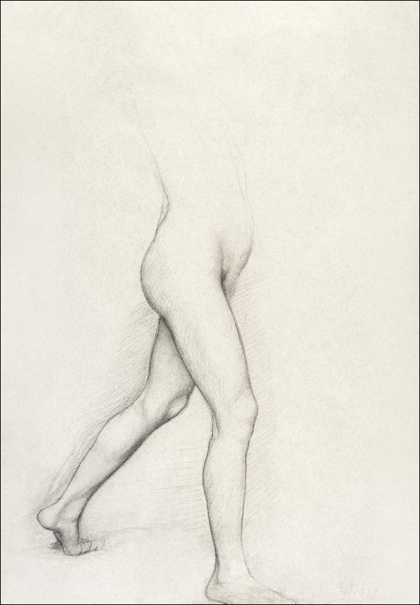 Study of a Girl’s Legs, Edgar Degas - plakat 21x29,7 cm