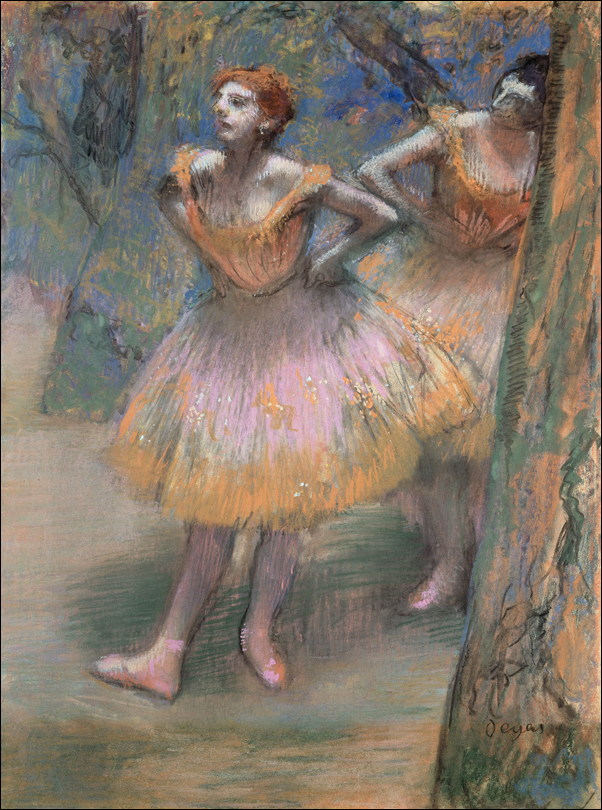 Two Dancers, Edgar Degas - plakat 59,4x84,1 cm