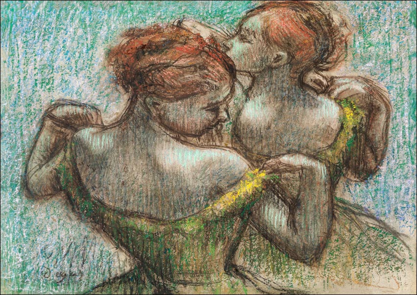 Two Dancers, Edgar Degas - plakat 30x40 cm