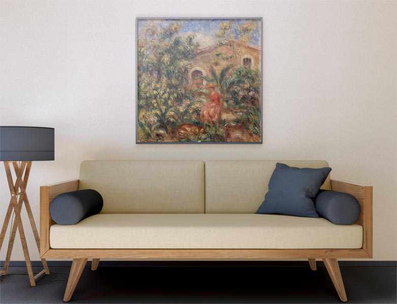 Farmhouse, Pierre-Auguste Renoir - plakat 60x60 cm