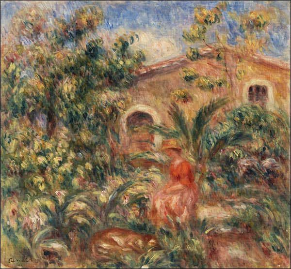 Farmhouse, Pierre-Auguste Renoir - plakat 60x60 cm