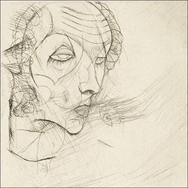 Self-portrait, Egon Shiele - plakat 50x50 cm