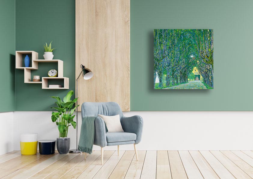 Attersee, Gustav Klimt - obraz na płótnie 30x30