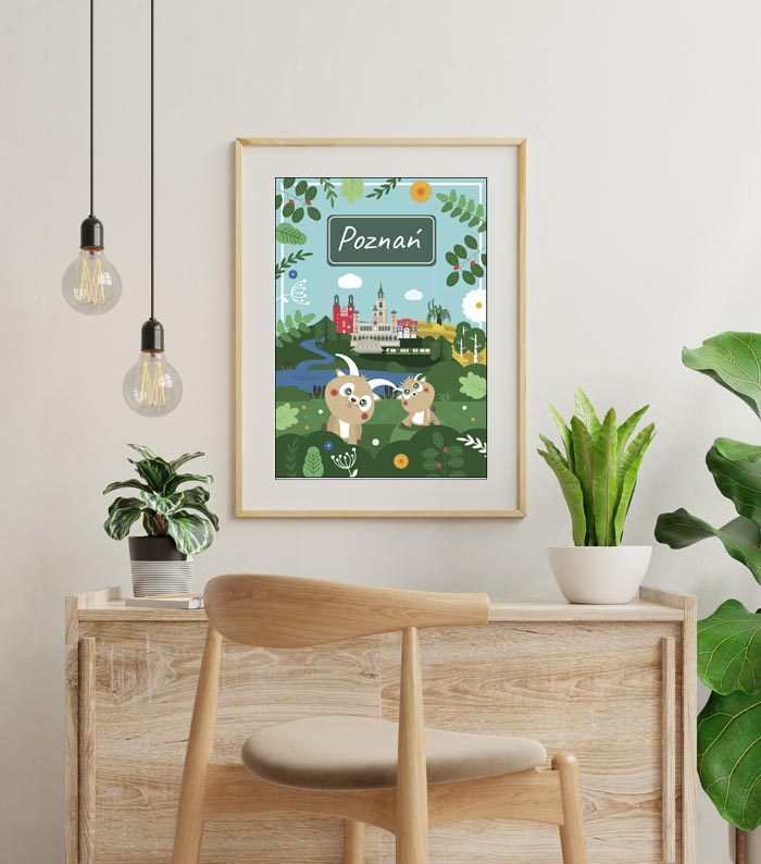 Bajkowe Miasta Poznań - plakat 59,4x84,1 cm