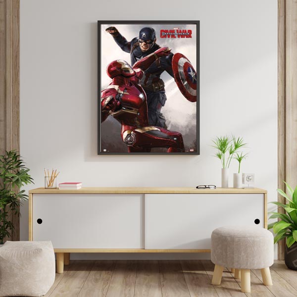 Marvel Kapitan Ameryka Civil War Iron Man - plakat - Galeria Plakatu