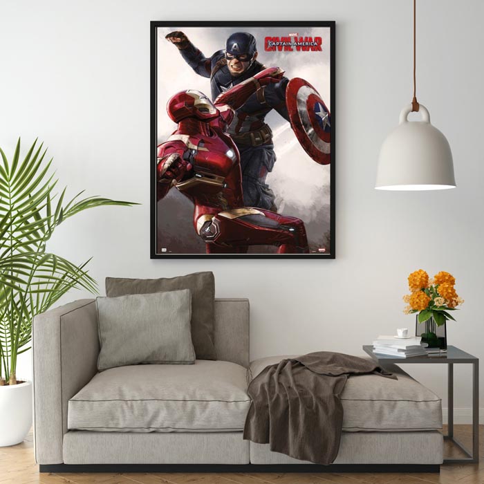 Marvel Kapitan Ameryka Civil War Iron Man - plakat - Galeria Plakatu