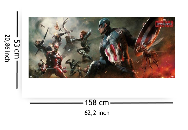 Marvel Kapitan Ameryka Civil War - plakat - Galeria Plakatu