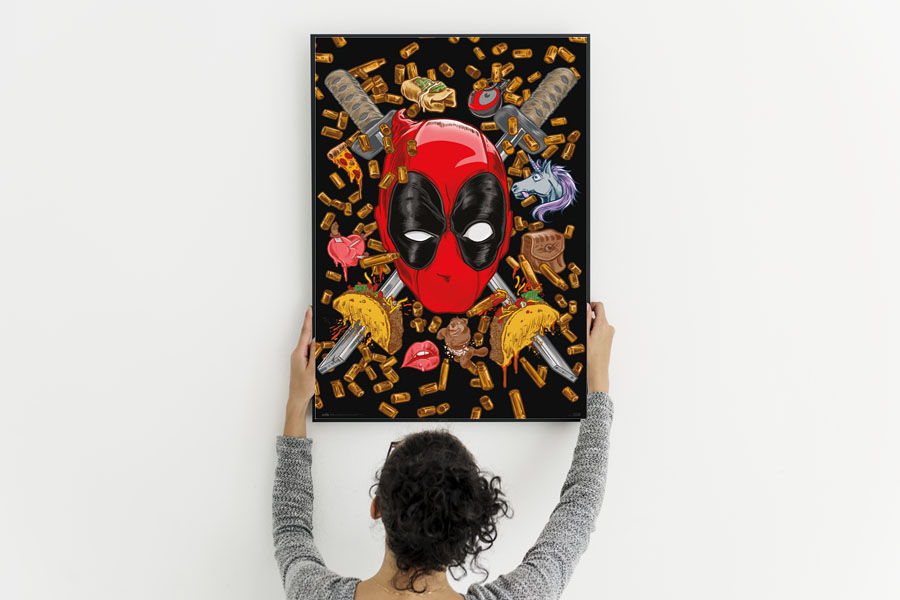 Deadpool Bullets and Chimichangas - plakat - Galeria Plakatu